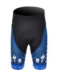 Krótkie spodnie kolarskie bez szelek - SAXO BANK 2012 - czarny/niebieski