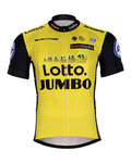 Koszulka kolarska z krótkim rękawem - LOTTO 2018 - żółty/czarny