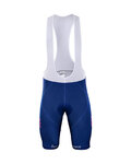 BONAVELO Krótkie spodnie kolarskie z szelkami - QUICKSTEP 2018 - niebieski