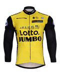 Zimowa koszulka kolarska z długim rękawem - LOTTO 2018 WINTER - żółty/czarny