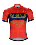 BONAVELO Koszulka kolarska z krótkim rękawem - BAHRAIN  MERIDA 2018 - czerwony/niebieski