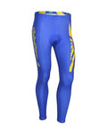 Długie spodnie kolarskie bez szelek - LTD EYES 2013 SMR - żółty/niebieski