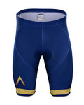 Krótkie spodnie kolarskie bez szelek - AQUA BLUE 2018 KIDS - złoty/niebieski