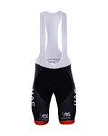Krótkie spodnie kolarskie z szelkami - UAE 2018 - czerwony/czarny