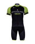 BONAVELO Krótka koszulka kolarska i spodenki - ORICA 2018 - czarny/zielony