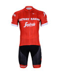 BONAVELO Krótka koszulka kolarska i spodenki - TREK RED 2018 - czarny/czerwony