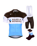 BONAVELO Kolarski mega zestaw - AG2R 2019 - biały/brązowy/niebieski