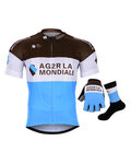 BONAVELO Kolarski mega zestaw - AG2R 2019 - biały/brązowy/niebieski