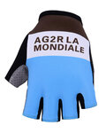 BONAVELO Kolarskie rękawiczki z krótkimi palcami - AG2R 2019 - niebieski/brązowy/biały