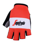 BONAVELO Kolarskie rękawiczki z krótkimi palcami - TREK 2019 - czerwony/biały