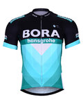 BONAVELO Koszulka kolarska z krótkim rękawem - BORA 2019 KIDS - czarny/zielony