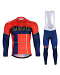 BONAVELO Zimowa kolarska koszulka i spodnie - B. MERIDA 2019 WNT - niebieski/czerwony