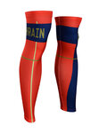 BONAVELO Kolarskie ochraniacze na nogi - BAHRAIN MERIDA 2019 - niebieski/czerwony