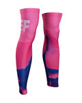 BONAVELO Kolarskie ochraniacze na nogi - EDUCATION FIRST 2019 - różowy/niebieski