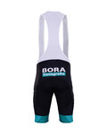 BONAVELO Krótkie spodnie kolarskie z szelkami - BORA 2019 - czarny