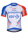 BONAVELO Koszulka kolarska z krótkim rękawem - GROUPAMA FDJ 2019 - biały