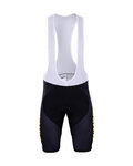 BONAVELO Krótkie spodnie kolarskie z szelkami - JUMBO-VISMA 2019 - czarny