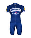BONAVELO Krótka koszulka kolarska i spodenki - QUICKSTEP 2019 - niebieski