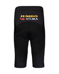 BONAVELO Krótkie spodnie kolarskie bez szelek - JUMBO-VISMA '20 KIDS - czarny