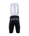 BONAVELO Krótkie spodnie kolarskie z szelkami - CCC 2020 - czarny