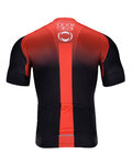 BONAVELO Koszulka kolarska z krótkim rękawem - INEOS 2020 - czarny/czerwony