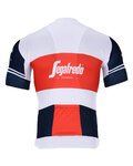 BONAVELO Koszulka kolarska z krótkim rękawem - TREK 2020 - biały/czerwony/niebieski
