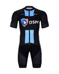 BONAVELO Krótka koszulka kolarska i spodenki - DSM 2022 - czarny/niebieski