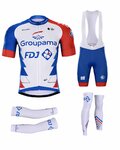 BONAVELO Kolarski mega zestaw - GROUPAMA FDJ 2021 - biały/niebieski/czerwony