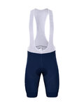 BONAVELO Krótkie spodnie kolarskie z szelkami - ISRAEL 2021 - niebieski/biały