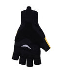 BONAVELO Kolarskie rękawiczki z krótkimi palcami - JUMBO-VISMA 2022 - żółty/czarny