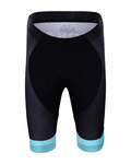 BONAVELO Krótkie spodnie kolarskie bez szelek - BORA 2023 KIDS - czarny/zielony