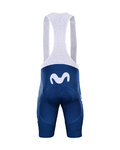 BONAVELO Krótka koszulka kolarska i spodenki - MOVISTAR 2021 - biały/niebieski