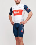 BONAVELO Koszulka kolarska z krótkim rękawem - TREK 2021 - niebieski/biały/czerwony