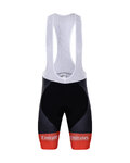 BONAVELO Krótka koszulka kolarska i spodenki - UAE 2021 - biały/czarny