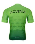 BONAVELO Koszulka kolarska z krótkim rękawem - SLOVENIA ll. - zielony