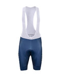 BONAVELO Krótkie spodnie kolarskie z szelkami - ASTANA 2022 - niebieski