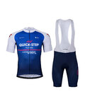 BONAVELO Krótka koszulka kolarska i spodenki - QUICKSTEP 2022 - niebieski/biały
