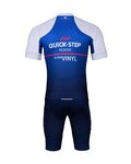 BONAVELO Krótka koszulka kolarska i spodenki - QUICKSTEP 2022 - niebieski/biały