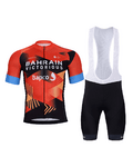 BONAVELO Krótka koszulka kolarska i spodenki - B.VICTORIOUS 2023 - czerwony/czarny