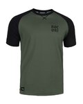 ROCDAY Koszulka kolarska z krótkim rękawem - PARK - zielony/czarny