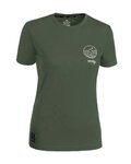 ROCDAY Koszulka kolarska z krótkim rękawem - WOODY LADY - zielony