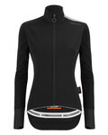 SANTINI Kolarska ocieplana kurtka - VEGA EXTREME LADY - czarny