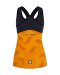 SANTINI Koszulka kolarska bez rękawów - SCIA DUNE LADY - pomarańczowy/czarny