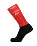 SANTINI Kolarskie klasyczne skarpetki - TREK 2018 AERO - czarny/czerwony
