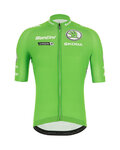 SANTINI Koszulka kolarska z krótkim rękawem - LA VUELTA 2019 - zielony