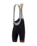 SANTINI Krótkie spodnie kolarskie z szelkami - LA VUELTA 2020 - czarny