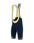SANTINI Krótkie spodnie kolarskie z szelkami - LA VUELTA 2020 - żółty/czarny