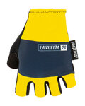 SANTINI Kolarskie rękawiczki z krótkimi palcami - LA VUELTA 2020 - żółty/czarny