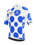 SANTINI Koszulka kolarska z krótkim rękawem - LA VUELTA 2020 - niebieski/biały