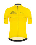 SANTINI Koszulka kolarska z krótkim rękawem - LA VUELTA 2020 - żółty